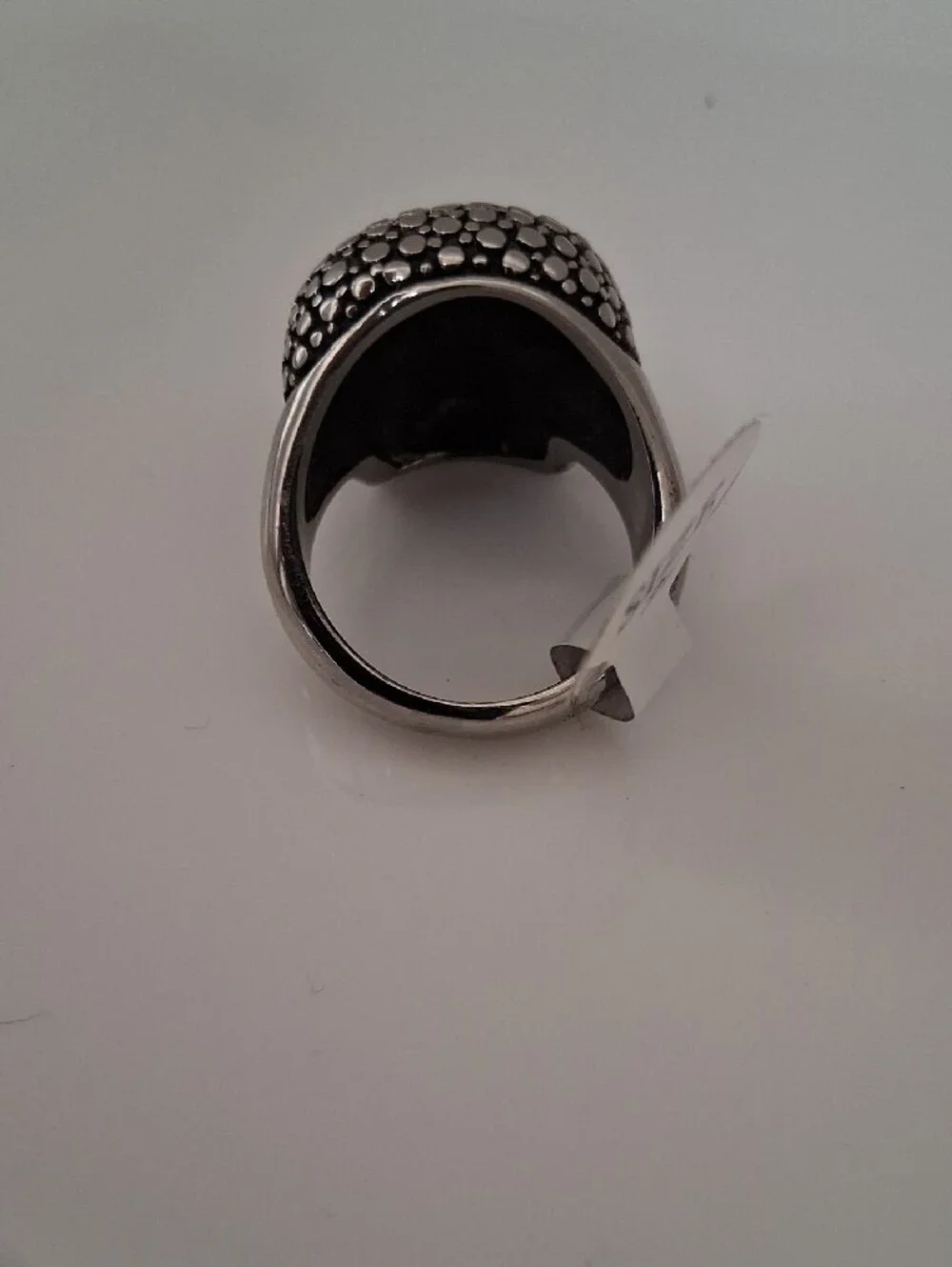 Men's Silver Skull Statement Ring - Bold Gothic Accessory